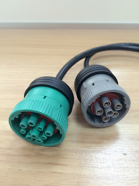 ZXK012-J1962 16P MALE TO 1708 6P MALE+J1939 9P FEMALE