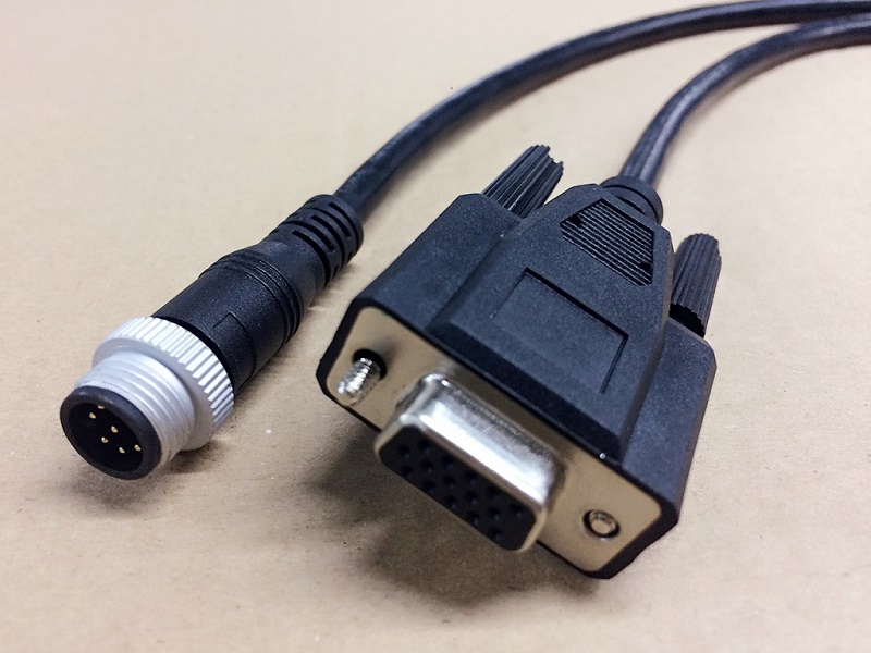 m12 8p male to hdb 15p waterproof cables L305mm