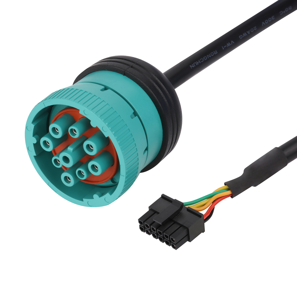OBD-F TO J1939 Green/J1708Y Automotive Connector