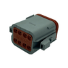 8-way plug connector housing shrink dust lip female plug dt06-8sdt series automobile connector kit