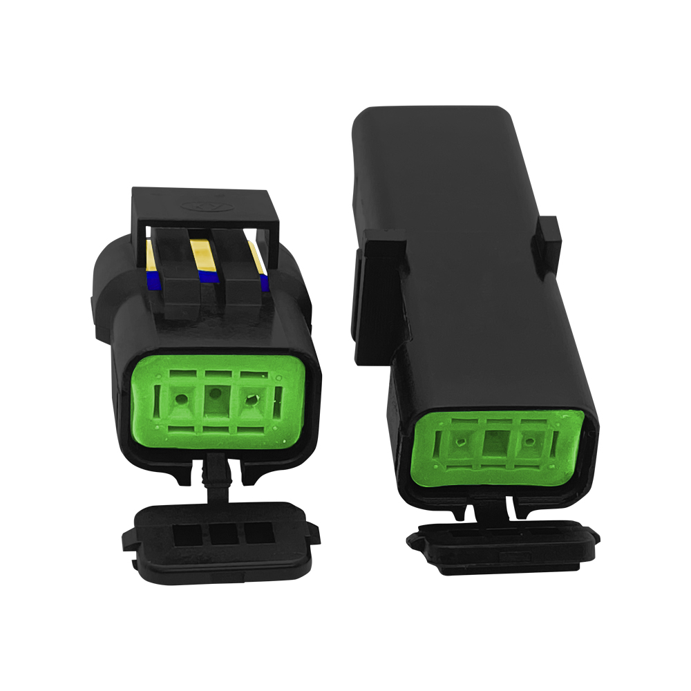 2-hole waterproof automobile connector