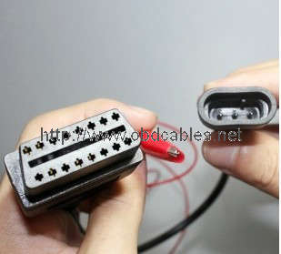 OBDII (Female) to FIAT Standard 3-Pin Cable
