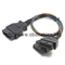 OBDII Male To 2 OBDII Female Straight Y Cable