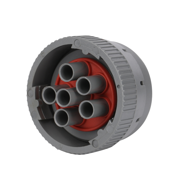 J1939-9P bus base light gray shell automotive waterproof detection plug-in