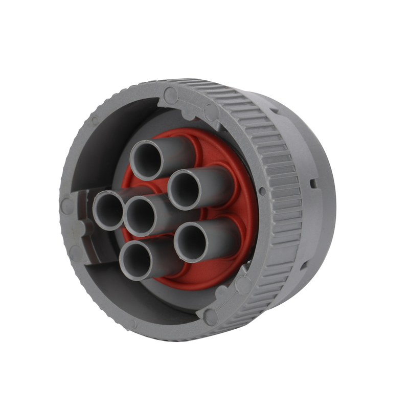 J1939-9P bus base light gray shell automotive waterproof detection plug-in