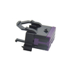 OBD (J1962) 16P Black Body with Triangular Ring Pull Rubber Core Purple Push Card