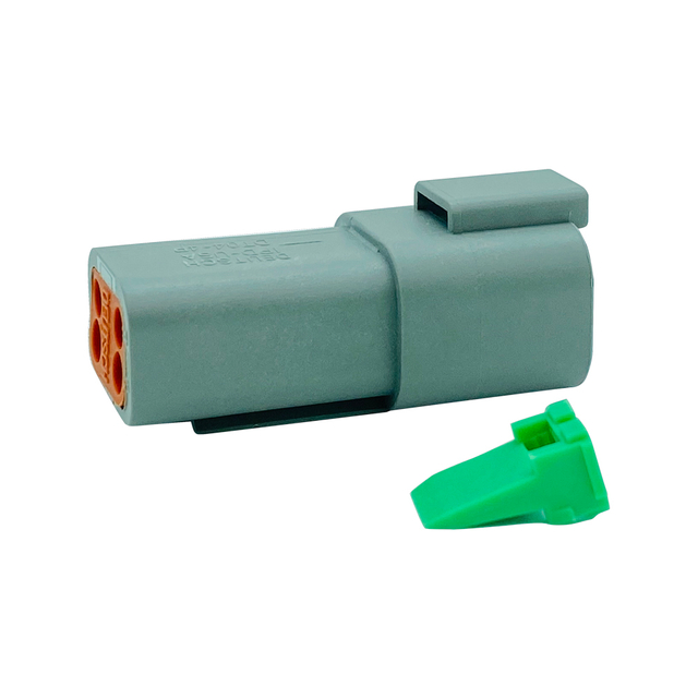 4-way plug connector housing shrink dust lip female plug dt06-8sdt series automobile connector