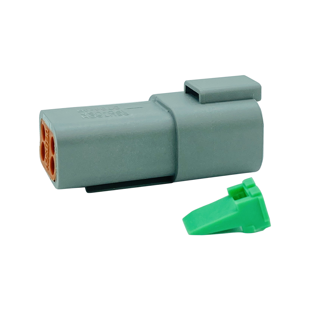 4-way plug connector housing shrink dust lip female plug dt06-8sdt series automobile connector