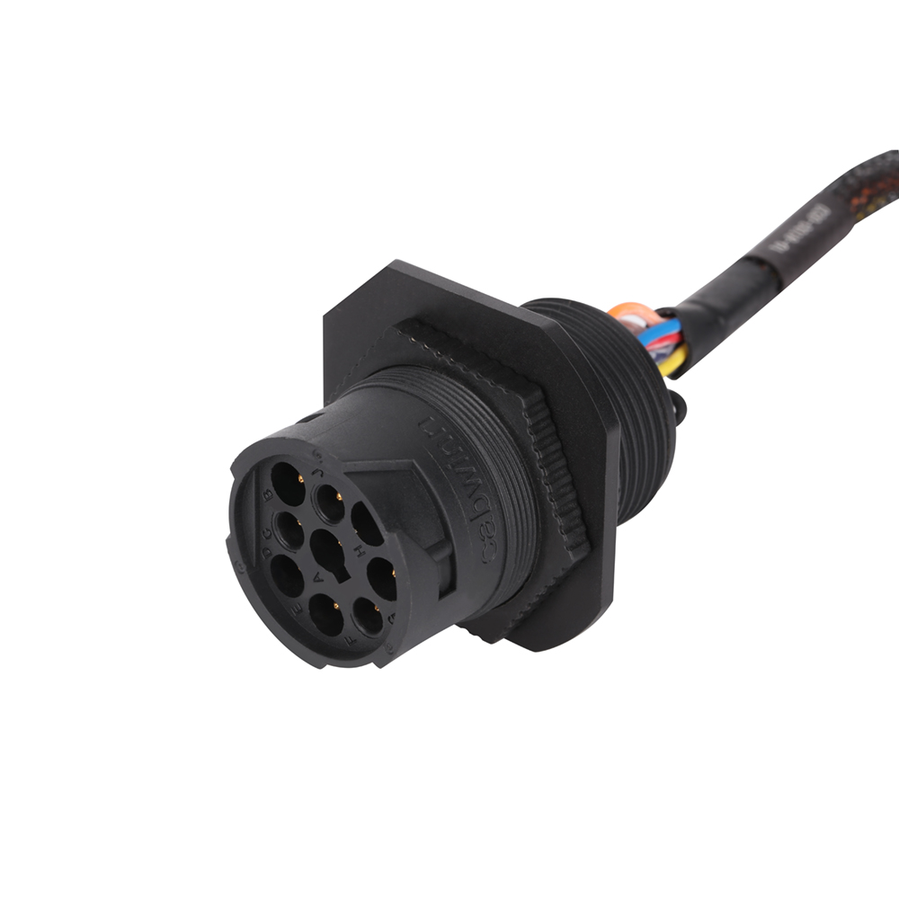J1939-9P Female ELP Black Connector Kit Connecting Plug