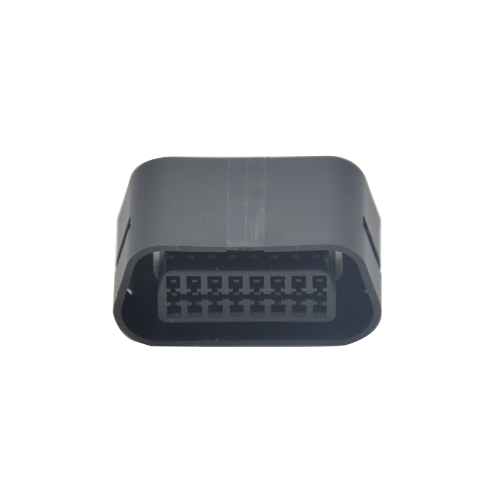 OBD (J1962) 16P blue card with black body and rubber core