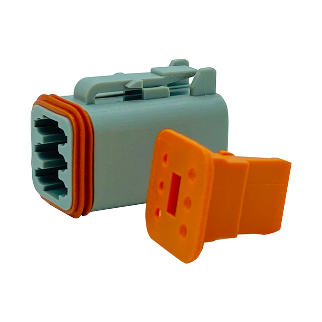 6-way plug connector housing shrink dust lip female plug dt06-8sdt series automobile connector kit