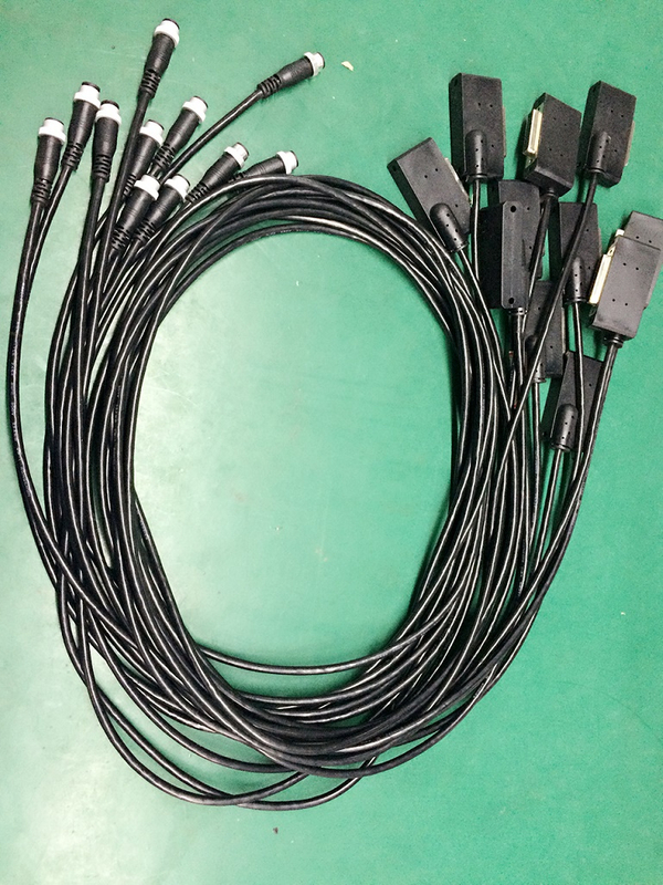 m12 8p male to hdb 44p waterproof cables L1850MM
