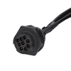 D-USB 15P TO J1939 Threaded/J1708Y Cable