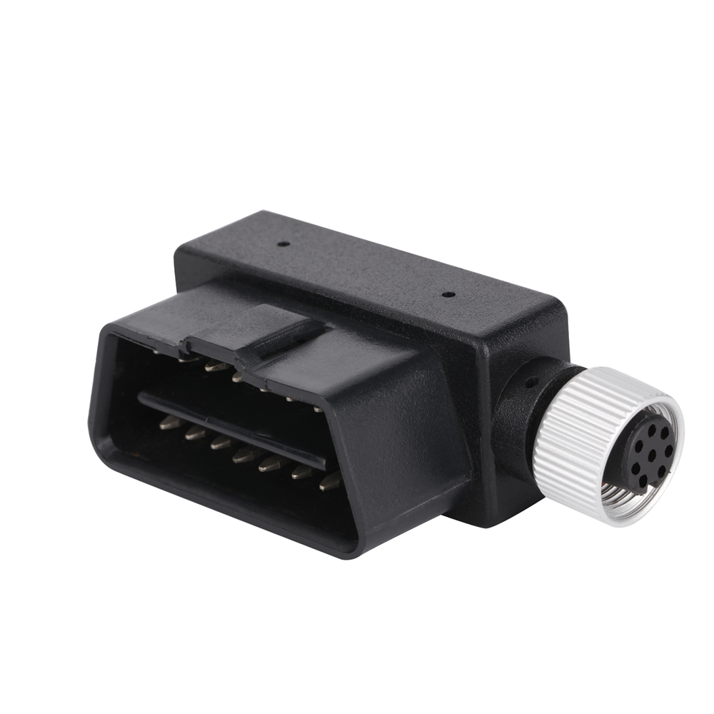 OBDII24P male to M12 8P female plug