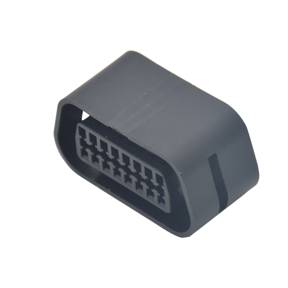OBD (J1962) 16P blue card with black body and rubber core