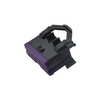 OBD (J1962) 16P Black Body with Triangular Ring Pull Rubber Core Purple Push Card