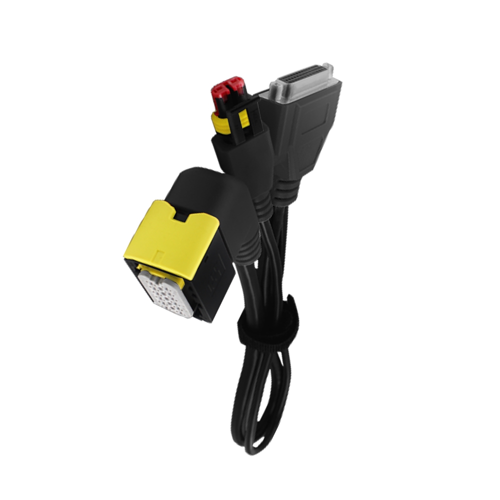 Test connector DB44 male +DC female right-angle urea pump connection harness