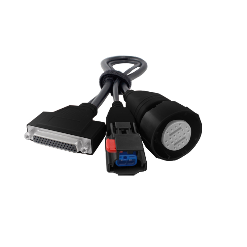 Test connector DB44 male +DC female to urea pump Series test interface line length 1000mm black custom logo