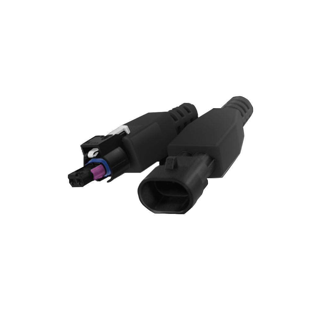 Sinotruk 12P male plastic shell black (black plastic cover +2 black inserts）