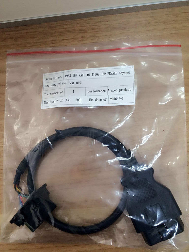 ZXK010-J1962 16P MALE TO J1962 16P FEMALE BAGIONET