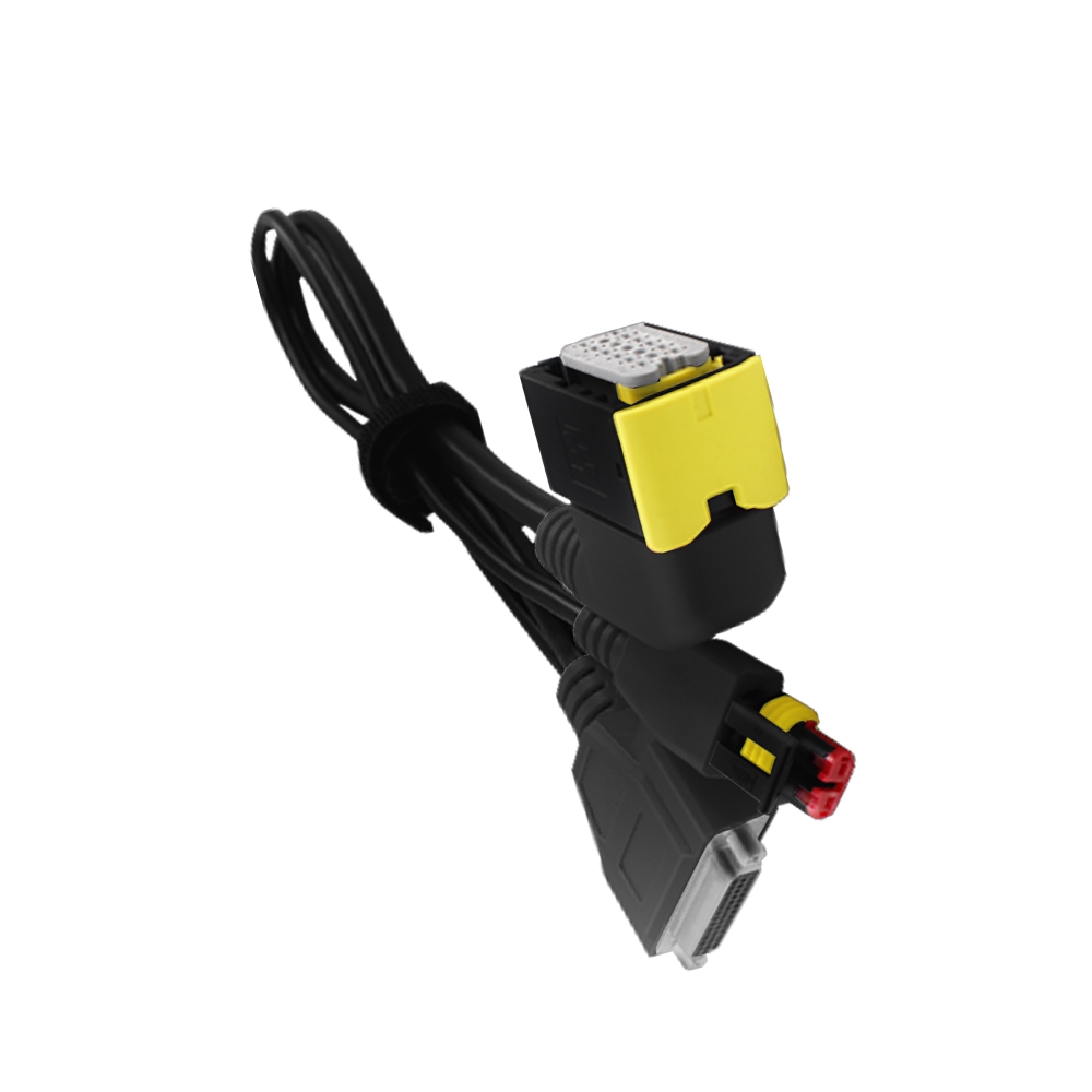 Test connector DB44 male +DC female right-angle urea pump connection harness