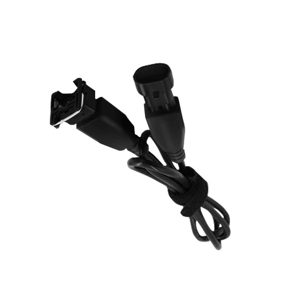 Automobile moisture-proof urea pump line 2pin male and black shell connector