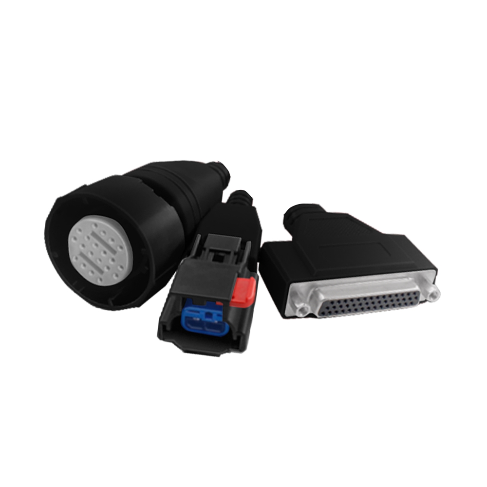 Test connector DB44 male +DC female to urea pump Series test interface line length 1000mm black custom logo