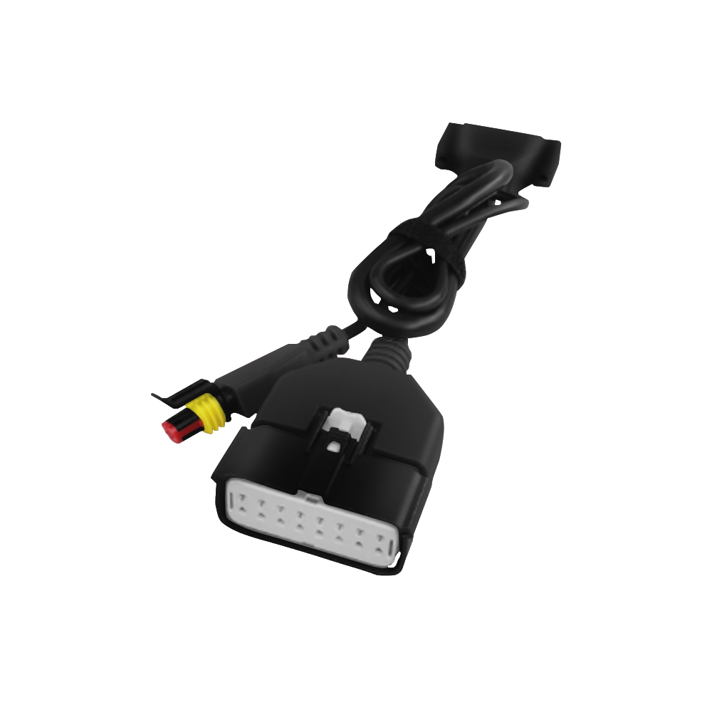 Sinotruk 12P male plastic shell black (black plastic cover +2 black inserts)