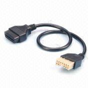Hyundai-Mitsubishi 12-Pins To Obdii Female Connector (OBD-II 16)