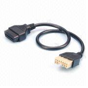 Hyundai-Mitsubishi 12-Pins To Obdii Female Connector (OBD-II 16)