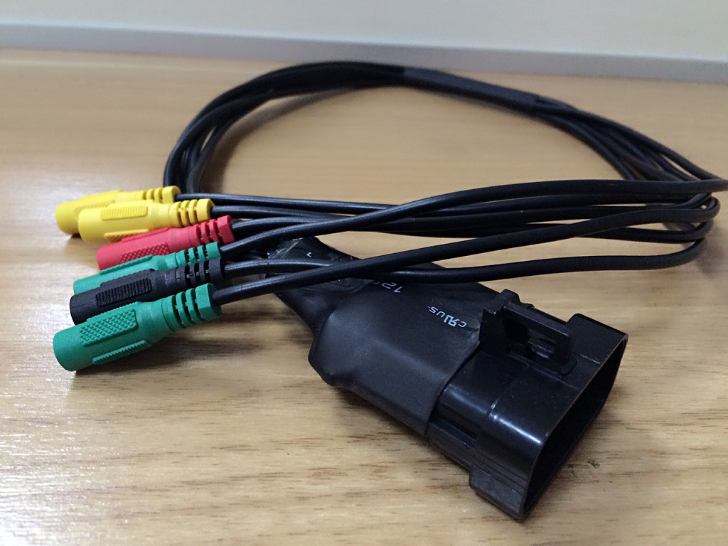 ZXK027- CABLE OPEN 10P MALE TO DC3.5 FEMALE