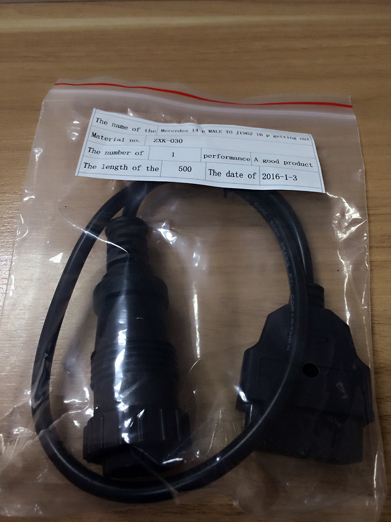 ZXK030-Mercedes 14P MALE TO J1962 16P Getting out