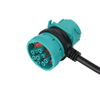 D-SUB 15P TO J1939 GREEN/J1708 Truck Diagnostic Extension