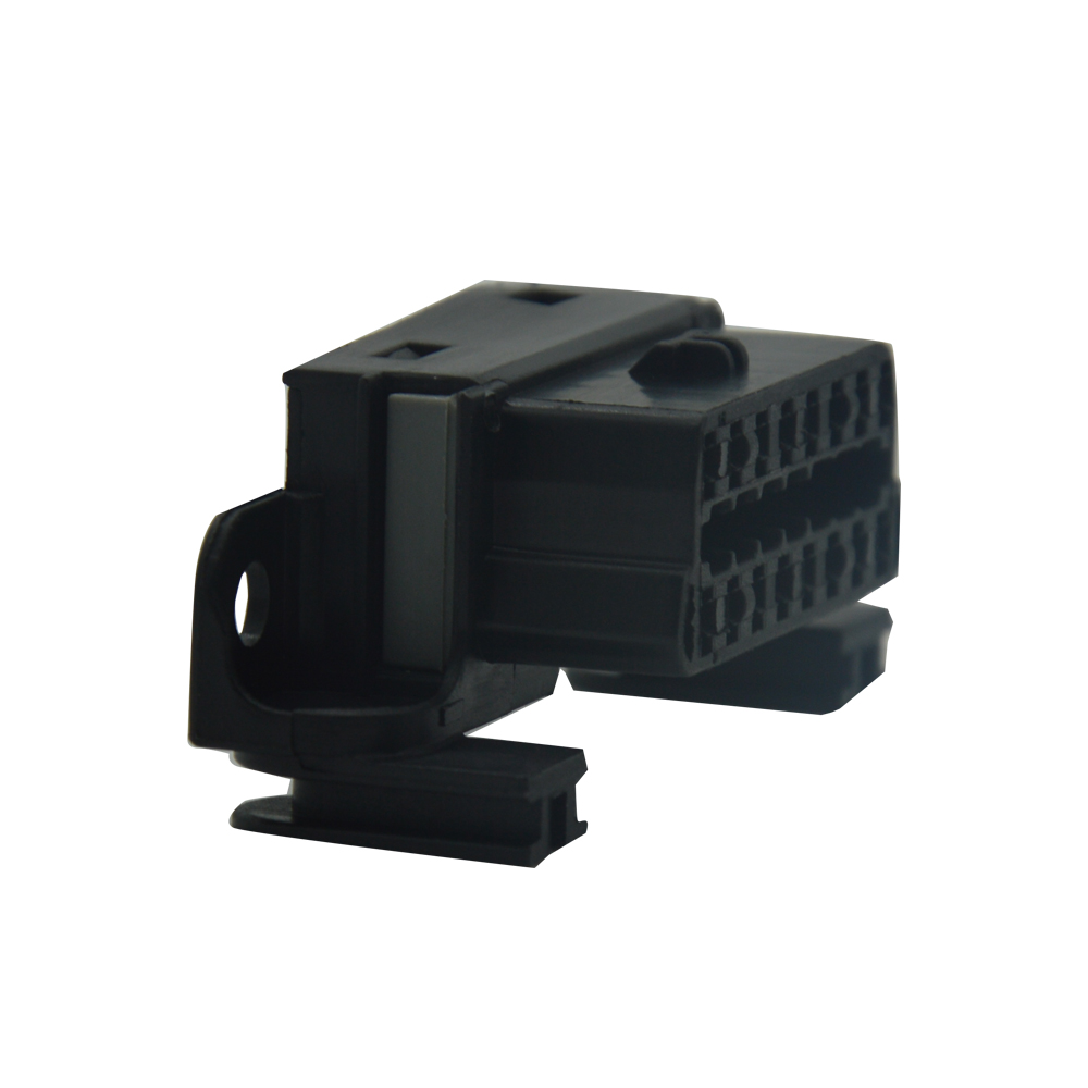 OBD2 Diagnostic Plug CAN Wire Plug 16-hole Automotive Connector Sheath Rubber Shell