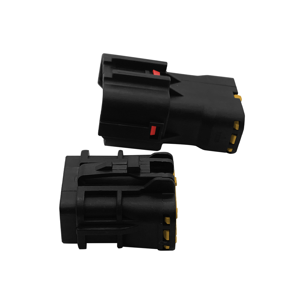 Automobile Connector Waterproof Connector 6-hole Harness Plug Black Gray with Terminal