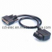 Obdii Right Angle Female To D-SUB 15 P Female Connector (OBD-II 16)