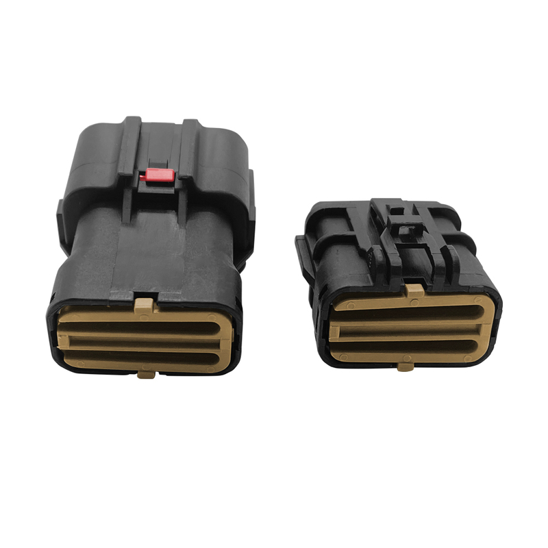 Automobile Connector Waterproof Connector 6-hole Harness Plug Black Gray with Terminal