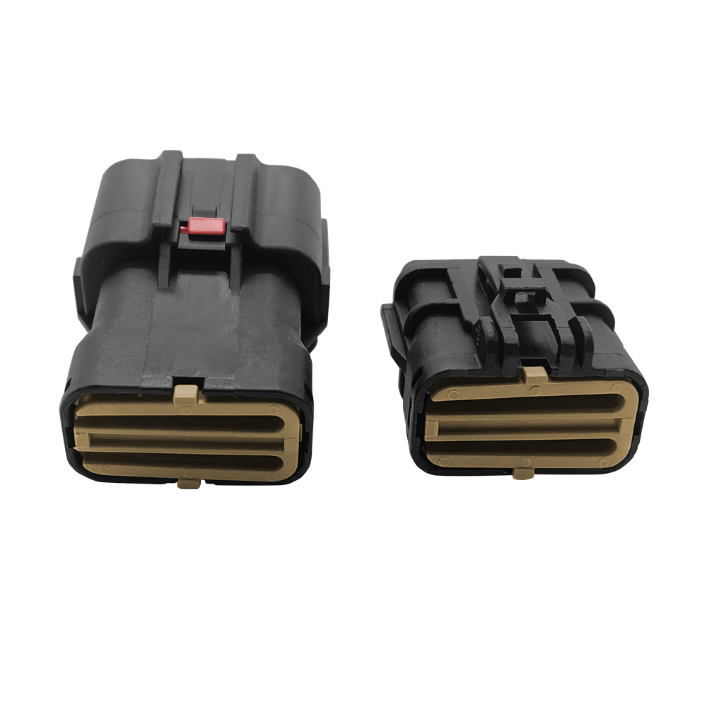 Automobile Connector Waterproof Connector 6-hole Harness Plug Black Gray with Terminal