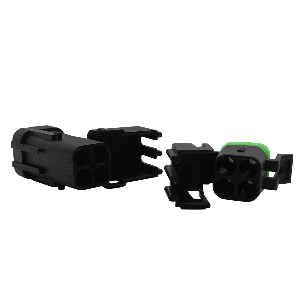 2-hole waterproof automobile connector
