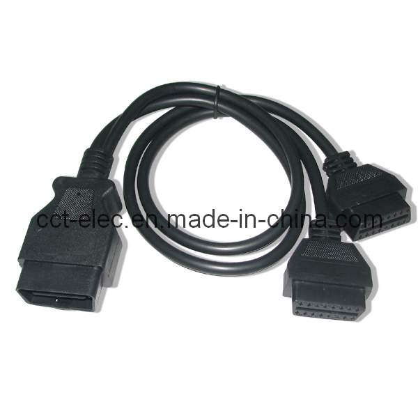 OBD-II 16P M TO 2*F Cable Assembly