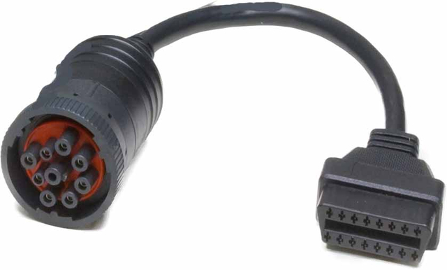 J1939 9p M to Obdii 16f Cable