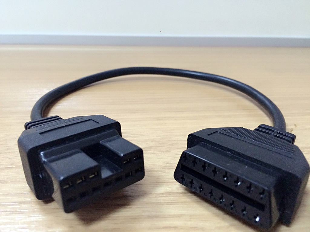 ZXK026-MITSUBISFI 12P FEMALE TO J1962 16P FEMALE