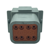 8-way Deutsch DT plug shrink boot with wedge lock for many marine, automotive, racing and industrial applications