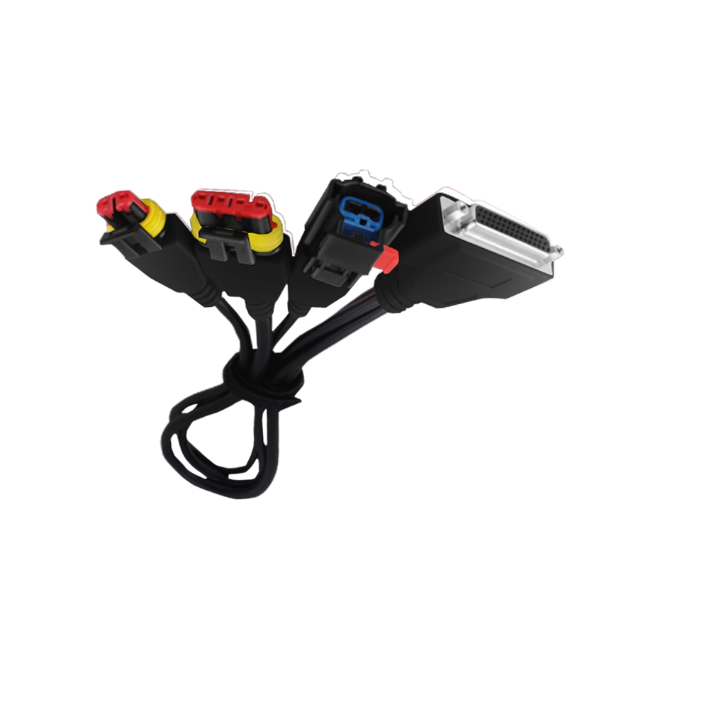 One-support-three-extension diagnosis line for urea pump line of heavy truck