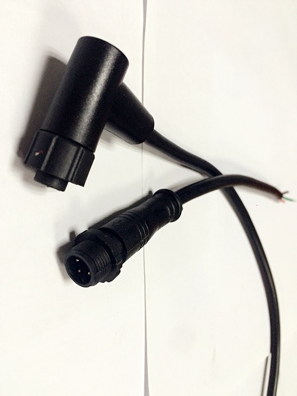 m12 4pin female 90 degree to m12 4pin male 180 degree waterproof wires