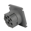 J1939-9P Short Male Plug-in Light Gray Enclosure, 3-bit End-post