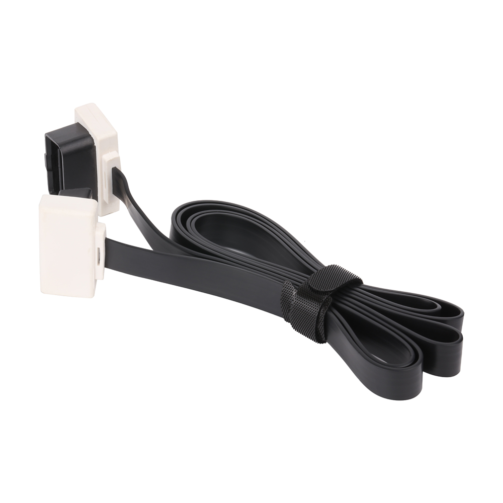 OBDII 16P J1962 Male To 16P J1962 Female, GBS One Out Two Tracking Cable Flat Wire