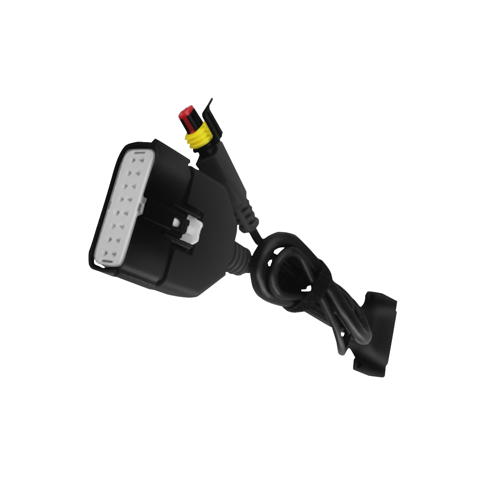 Sinotruk 12P male plastic shell black (black plastic cover +2 black inserts)