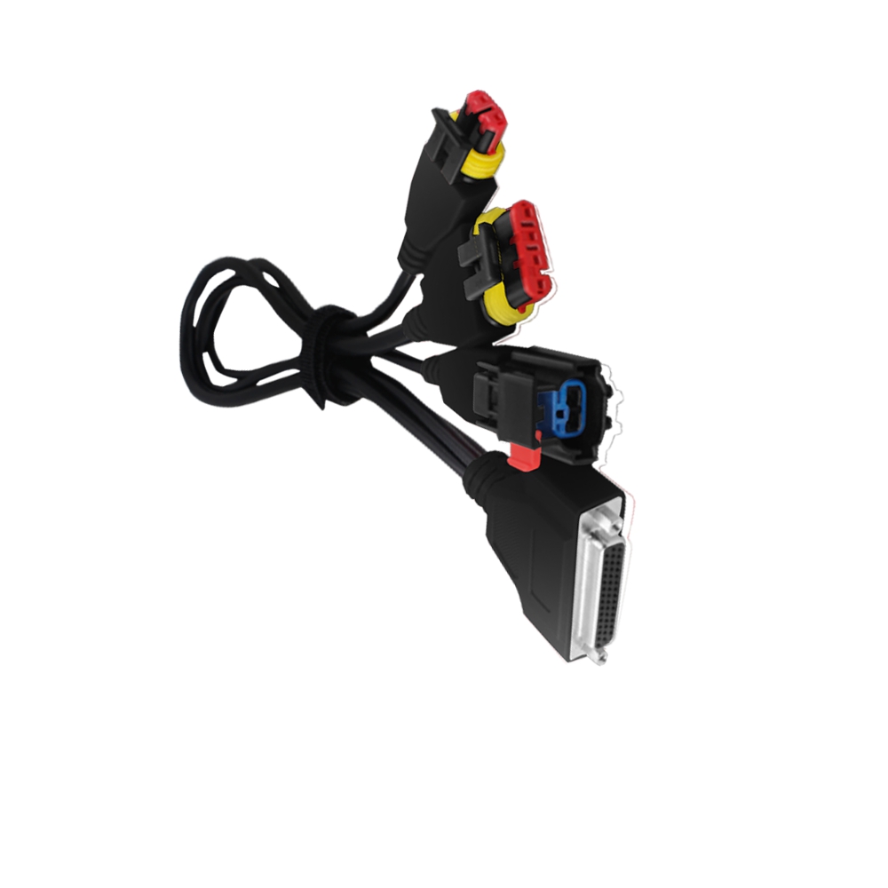 One-support-three-extension diagnosis line for urea pump line of heavy truck