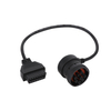 J1939 9P Black Connector To OBD2 Female Diagnostic Line